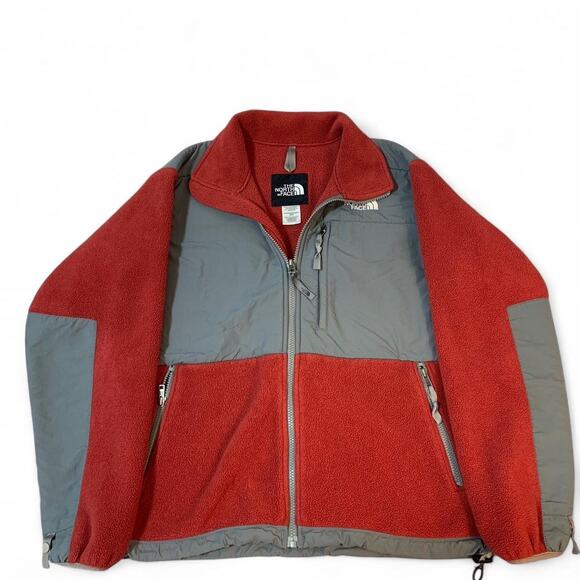 The North Face Red Fleece Jacket Size Medium - Picture 1 of 7
